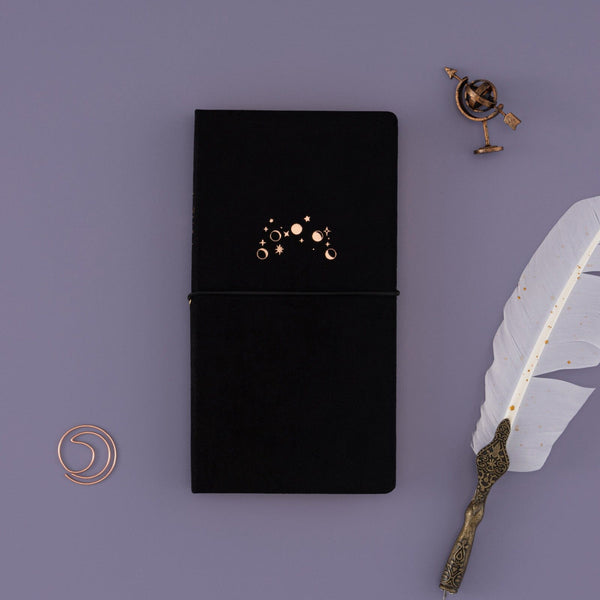 Tsuki ‘Moonlit Whisper’ Limited Edition Luxury Travel Notebook ☾