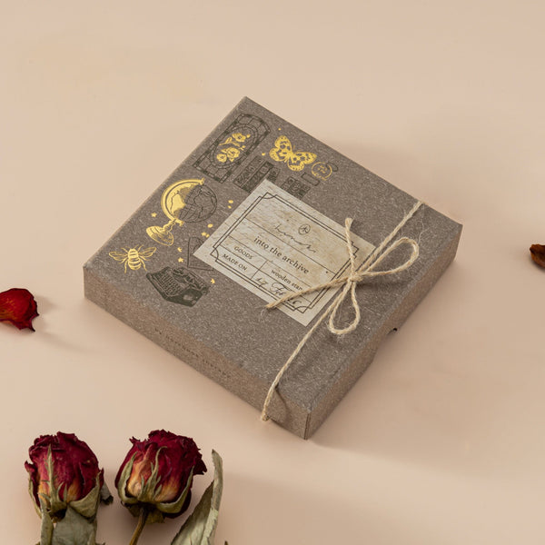 Hinoki - ‘Into the Archive’ Engraved Wooden Stamp Set