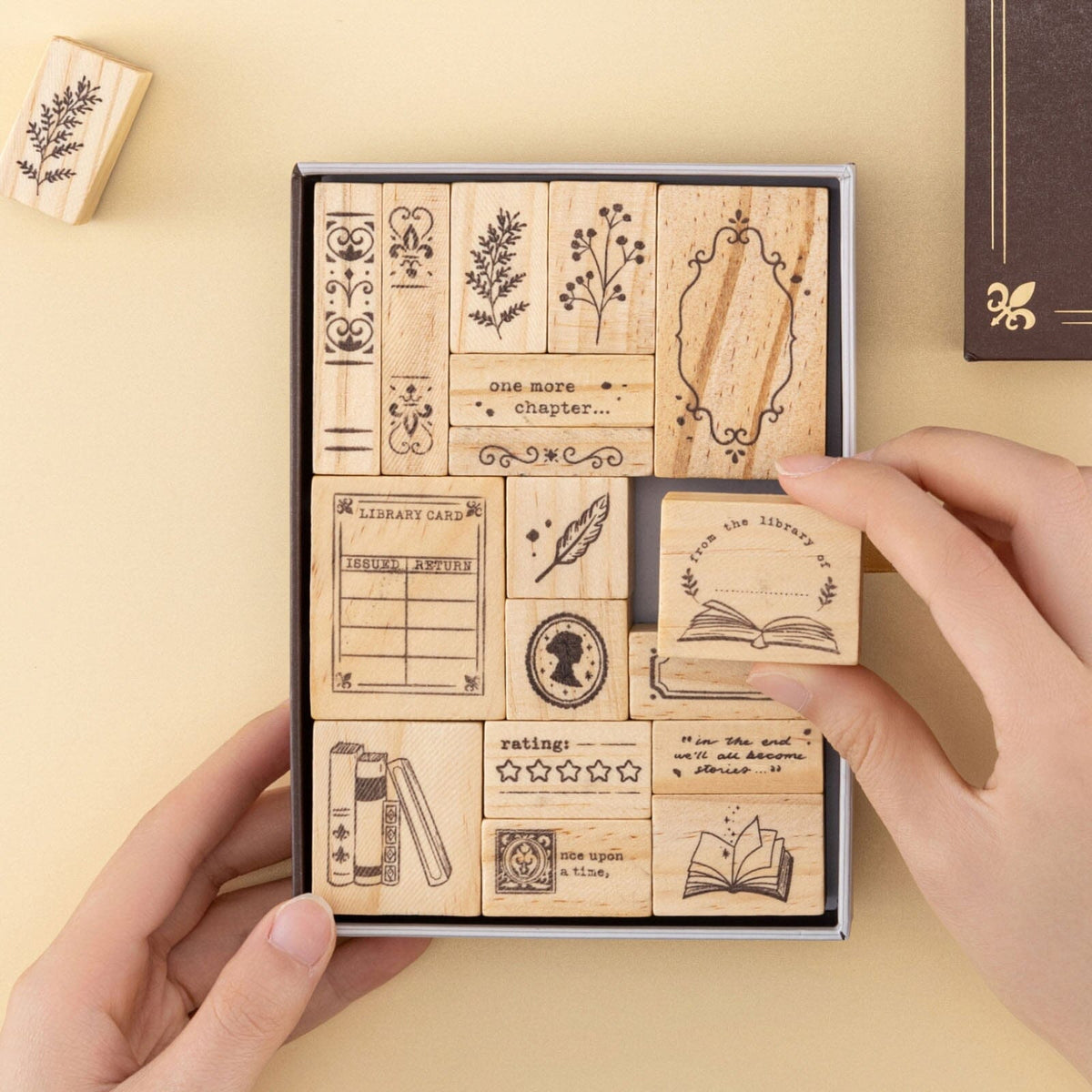 Tsuki ‘Our Stories’ Reading Journal Stamp Set ☾
