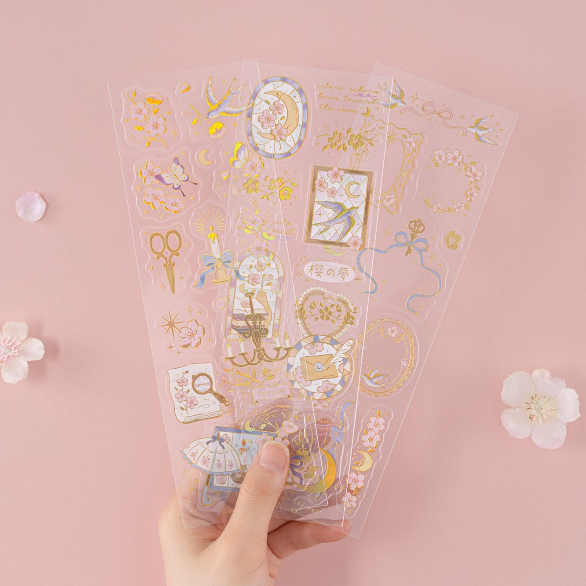 Tsuki ‘Sakura Vintage’ 3D Sticker Set ☾
