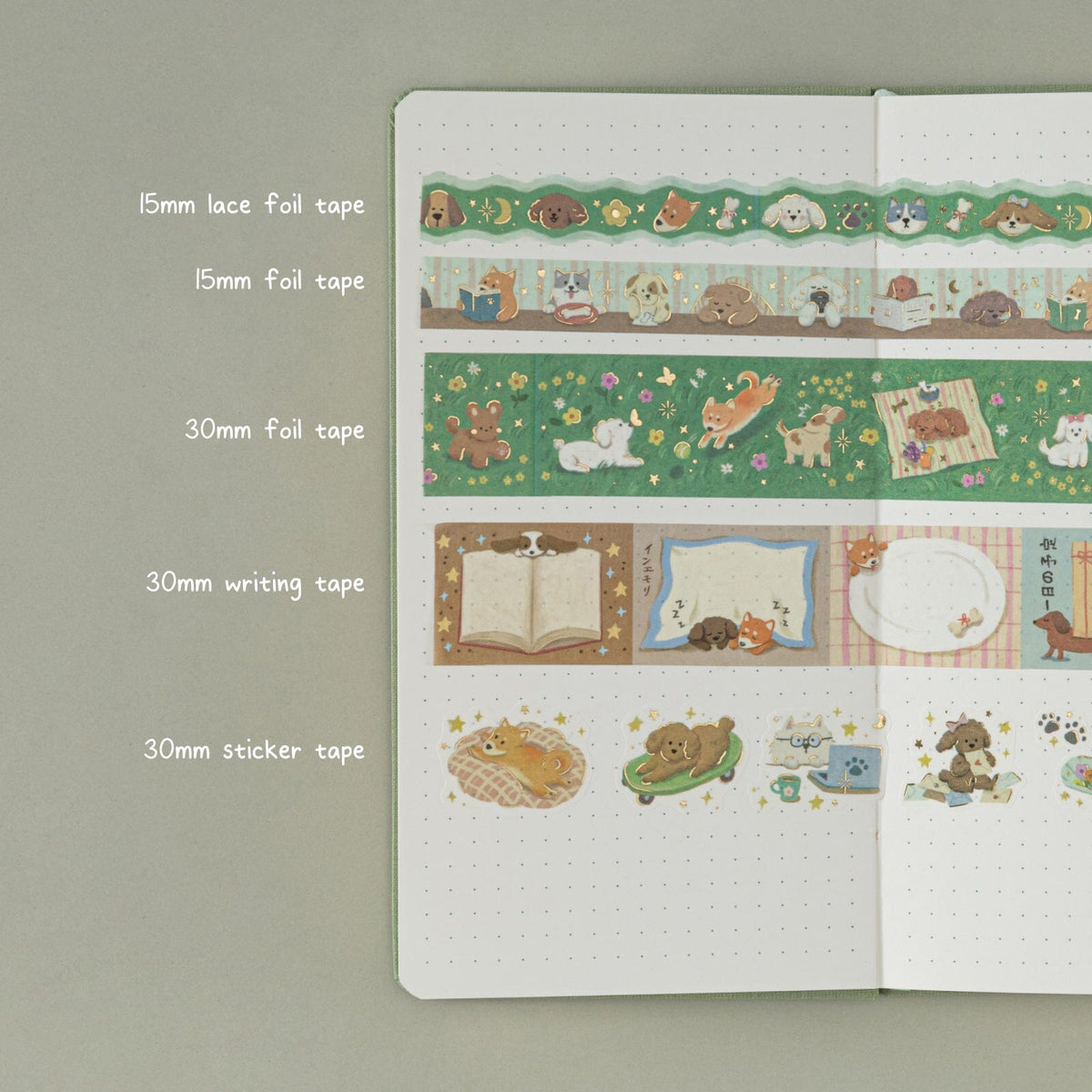 Tsuki ‘Puppy Life’ Travel Notebook Gift Set ☾