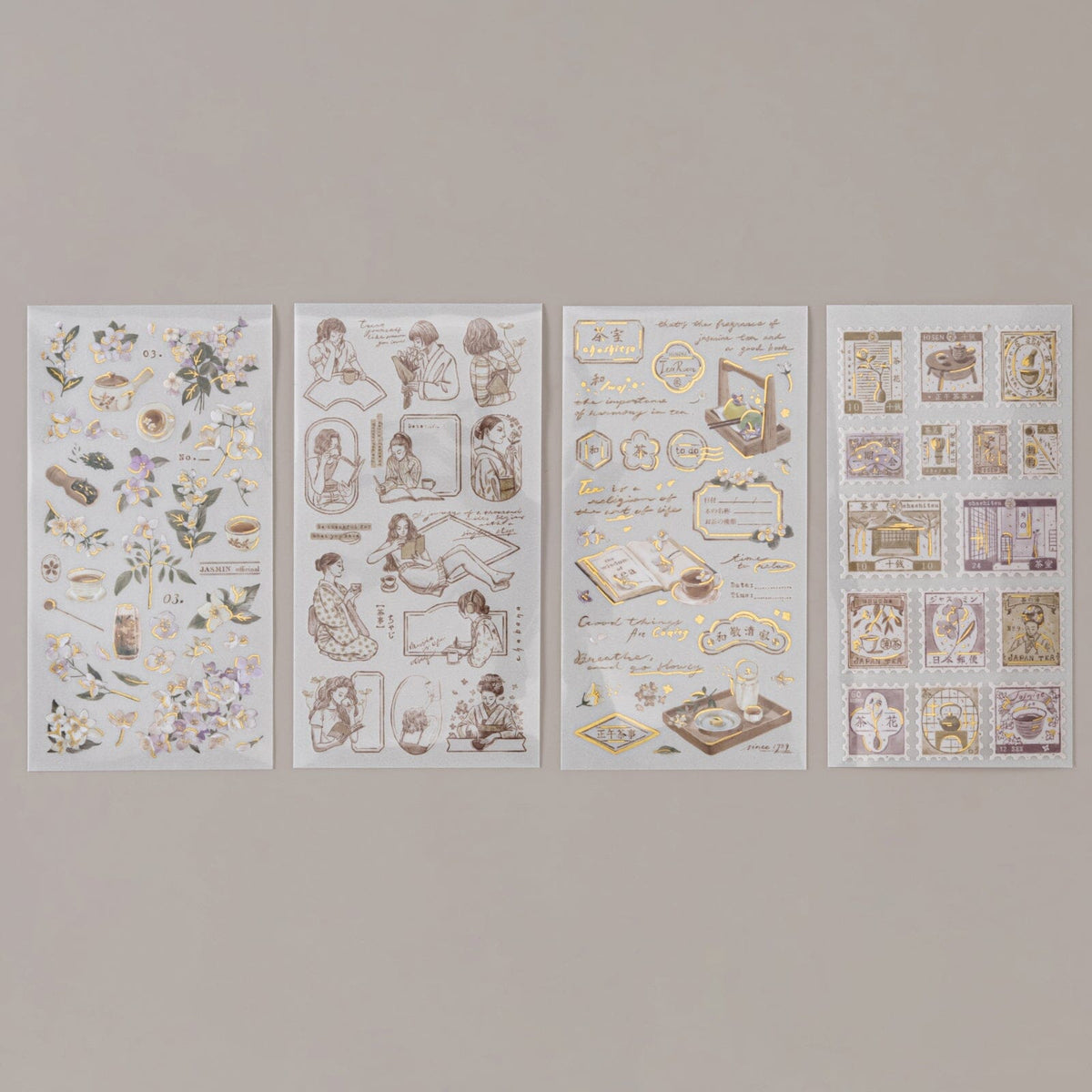 Hinoki - ‘Into the Tea Room’ Print-On Sticker Set