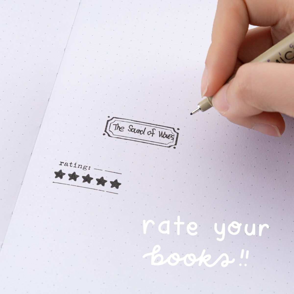 Tsuki ‘Our Stories’ Reading Journal Stamp Set ☾