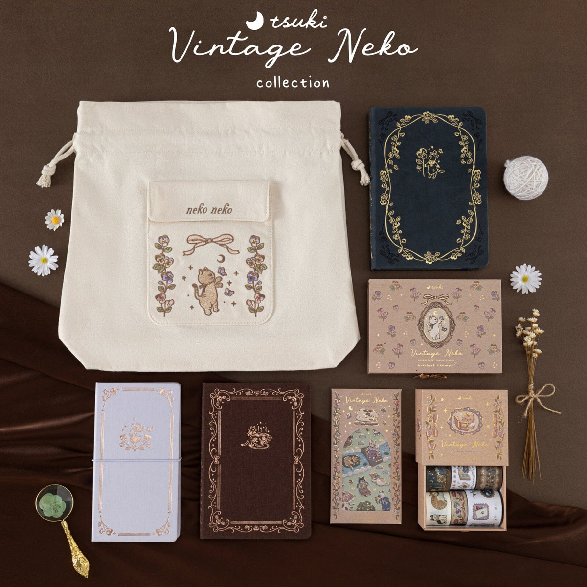 Tsuki ‘Neko Tea Tales’ Limited Edition Bullet Journal ☾