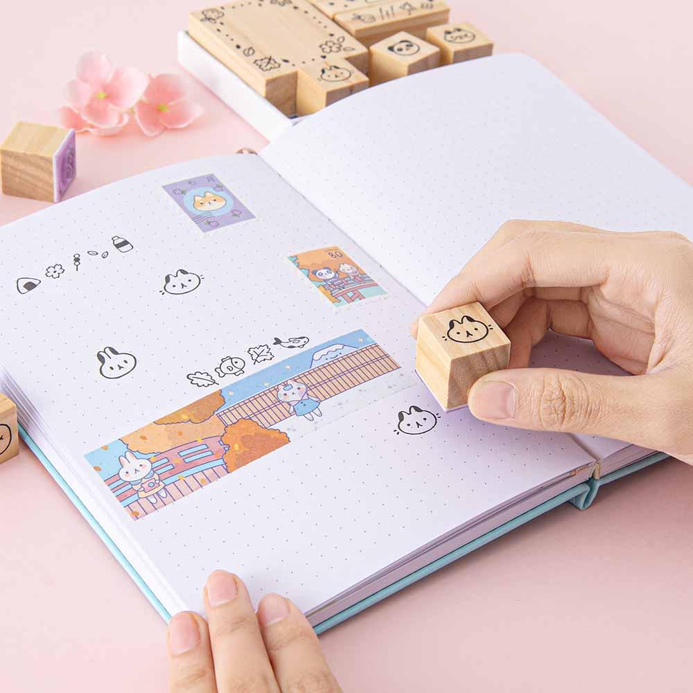 Tsuki ‘Four Seasons’ Bullet Journal Stamp Set ☾ @milkkoyo x NotebookTherapy