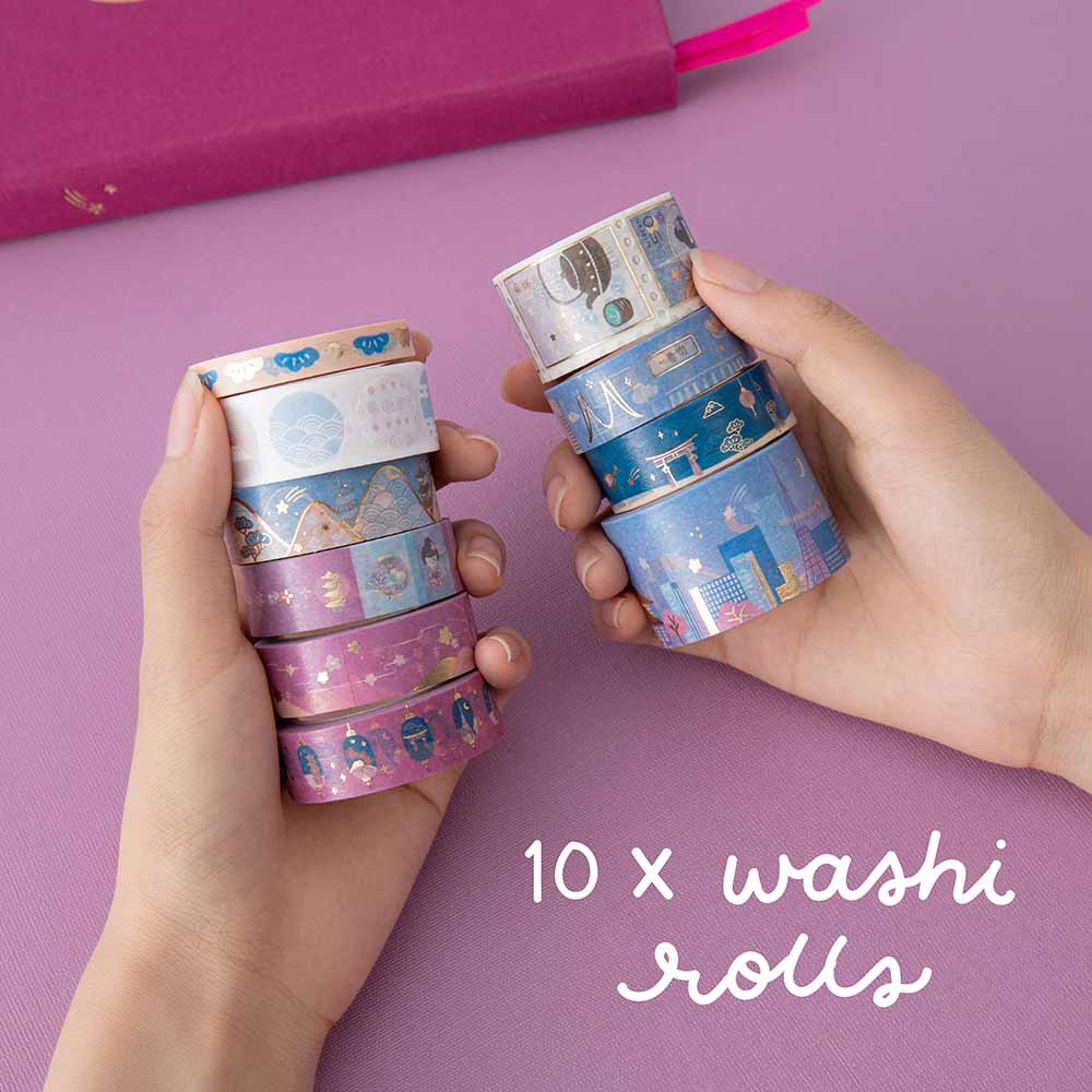 Tsuki ‘Sights of Japan’ Washi Tape Set ☾